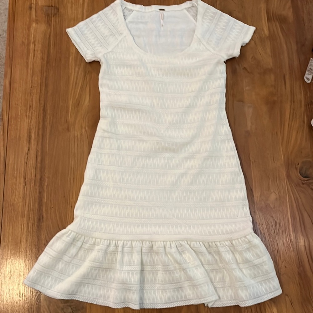 Like New- White Free People Dress Size M